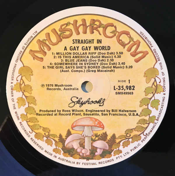 Skyhooks : Straight In A Gay Gay World (LP, Album, Gat)