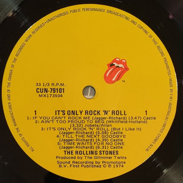 The Rolling Stones : It's Only Rock 'N Roll (LP, Album, RE)