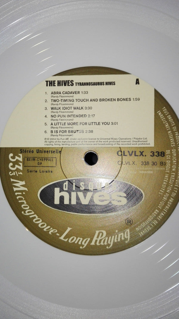 The Hives : Tyrannosaurus Hives (LP, Album, RE, Whi)