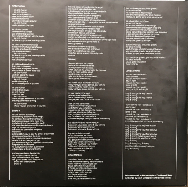 Mark Gillespie (5) : Only Human (LP, Album)