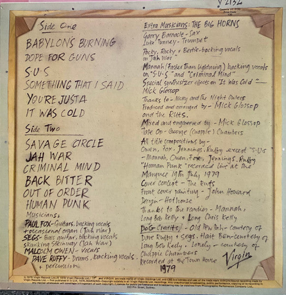 The Ruts : The Crack (LP, Album, RE)