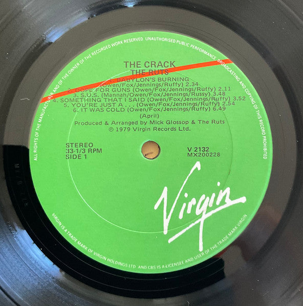 The Ruts : The Crack (LP, Album, RE)