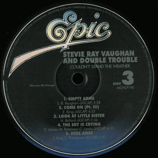 Stevie Ray Vaughan & Double Trouble : Couldn't Stand The Weather (2xLP, Album, RE, 180)