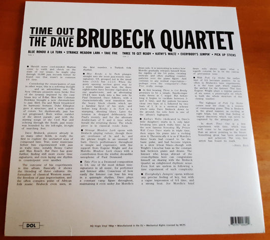 The Dave Brubeck Quartet : Time Out (LP, Album, RE, Blu)