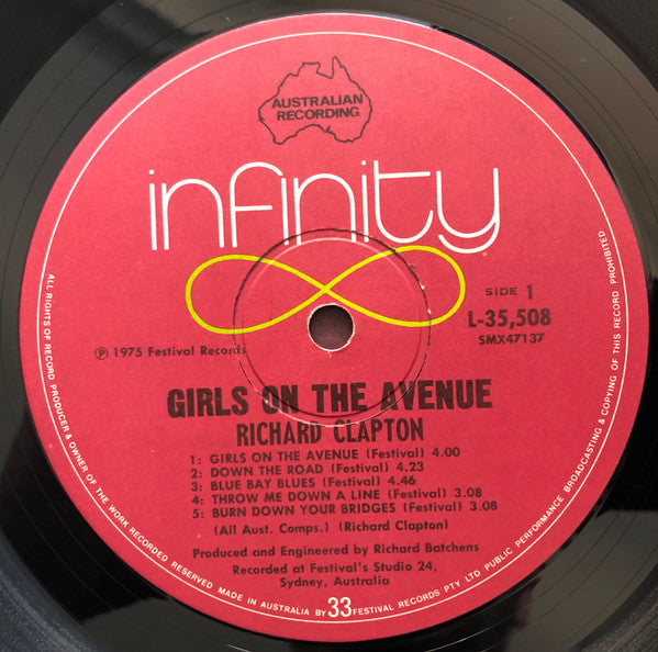 Richard Clapton : Girls On The Avenue (LP, Album)