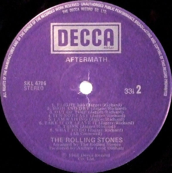 The Rolling Stones : Aftermath (LP, Album, RE)