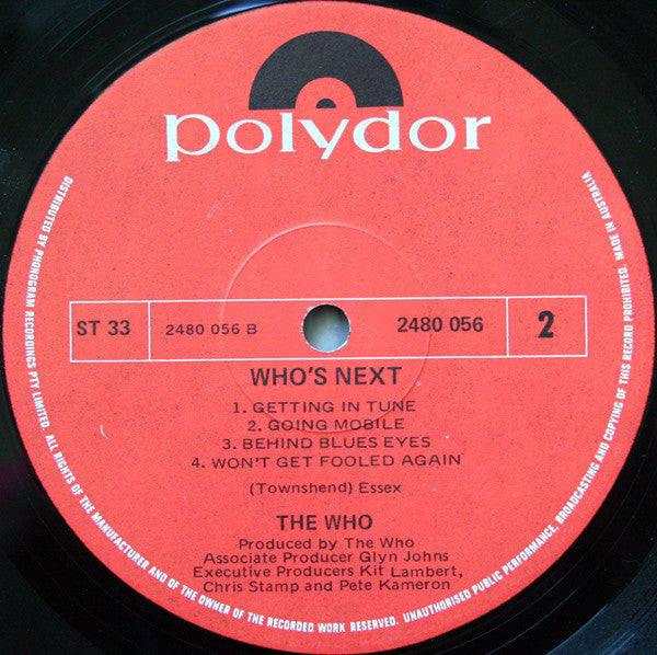 The Who : Who's Next (LP, Album)