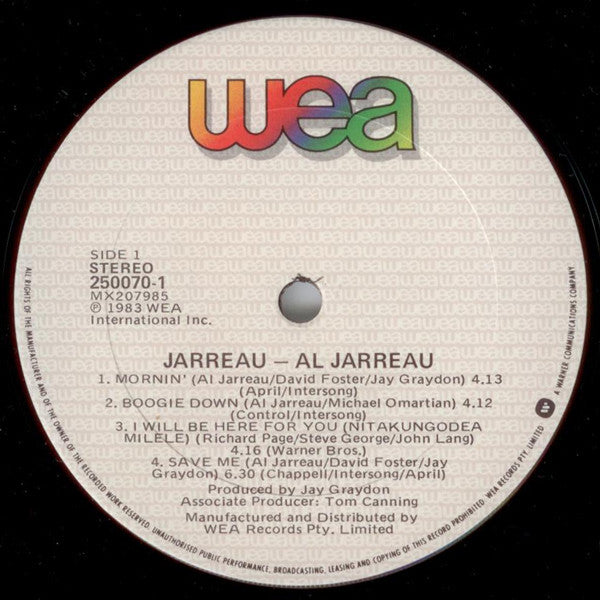 Al Jarreau : Jarreau (LP, Album)