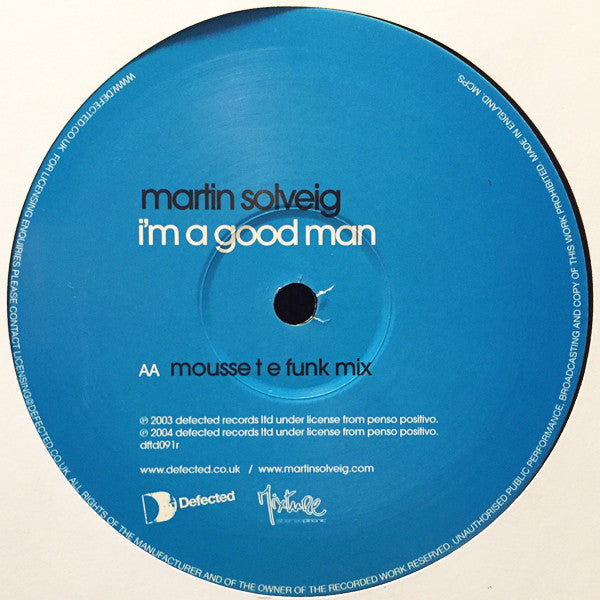 Martin Solveig : I'm A Good Man (12")