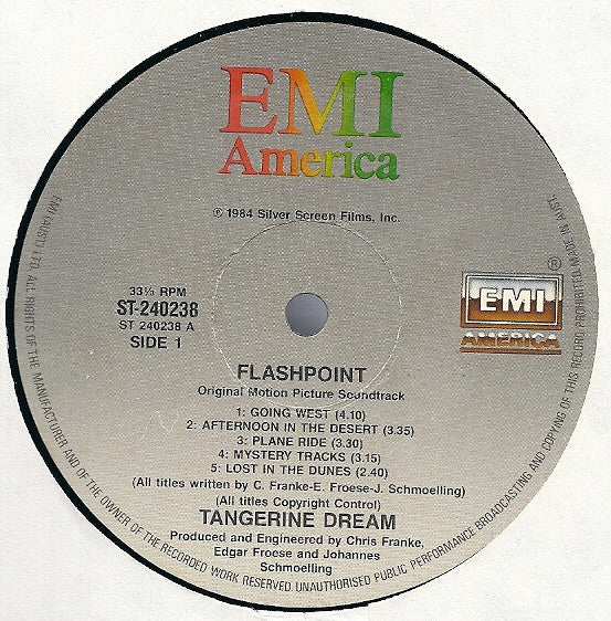 Tangerine Dream : Flashpoint (LP, Album)