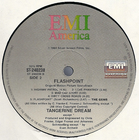 Tangerine Dream : Flashpoint (LP, Album)