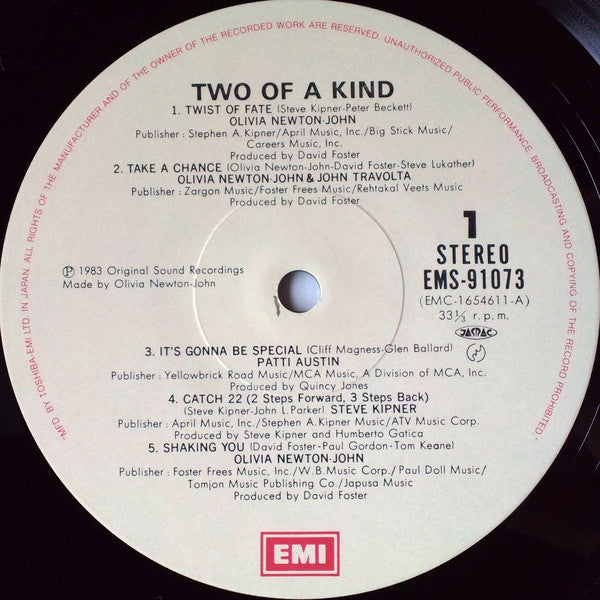 Various : Two Of A Kind - Music From The Original Motion Picture Soundtrack (LP, Album, Gat)