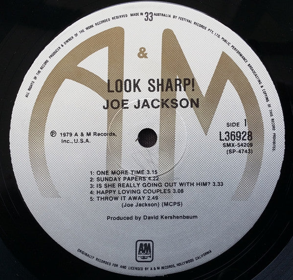 Joe Jackson : Look Sharp! (LP, Album)