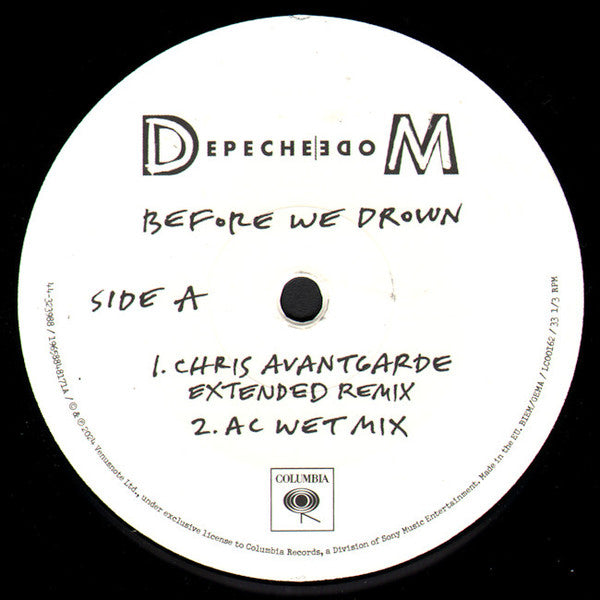 Depeche Mode : Before We Drown (Remixes) / People Are Good (Remixes) (12", Ltd, Num)