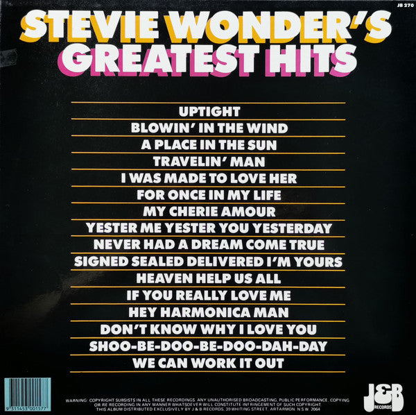 Stevie Wonder : Greatest Hits - The Early Years (LP, Comp)