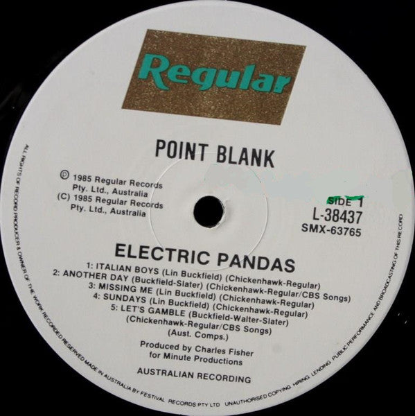 Electric Pandas : Point Blank (LP, Album)