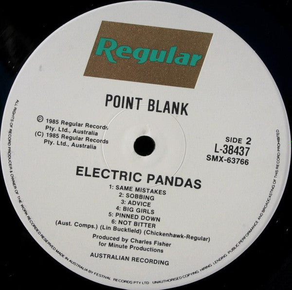 Electric Pandas : Point Blank (LP, Album)