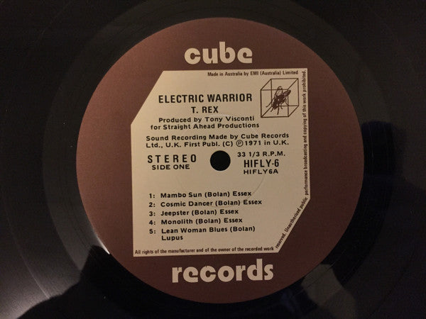 T. Rex : Electric Warrior (LP, Album)