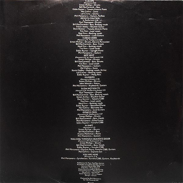 Phil Manzanera : K-Scope (LP, Album, Mon)
