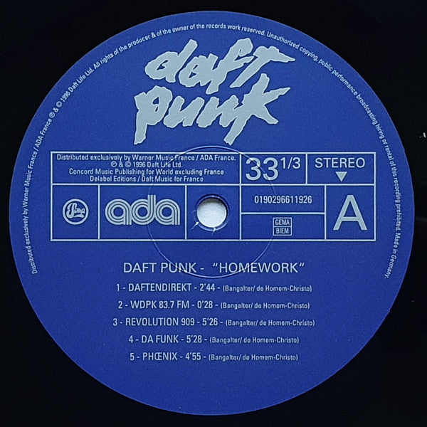 Daft Punk : Homework (2xLP, Album, RE)