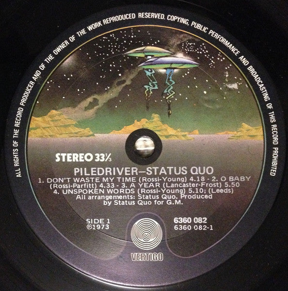 Status Quo : Piledriver (LP, Album, Gat)