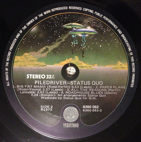 Status Quo : Piledriver (LP, Album, Gat)