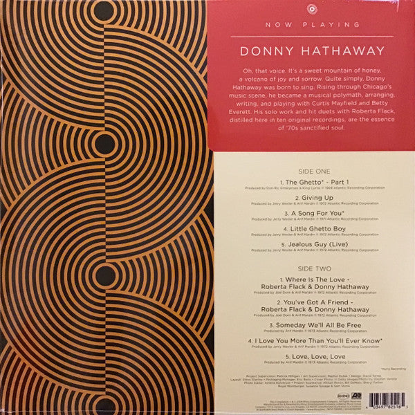 Donny Hathaway : Now Playing (LP, Comp, Mono, Red)