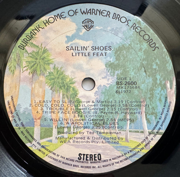 Little Feat : Sailin' Shoes (LP, Album, RE)