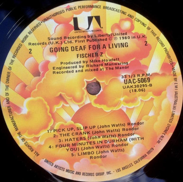 Fischer-Z : Going Deaf For A Living (LP, Album)