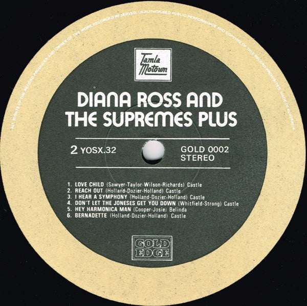 The Supremes Plus Four Tops, Stevie Wonder & The Temptations : Diana Ross And The Supremes Plus (LP, Comp, Gat)