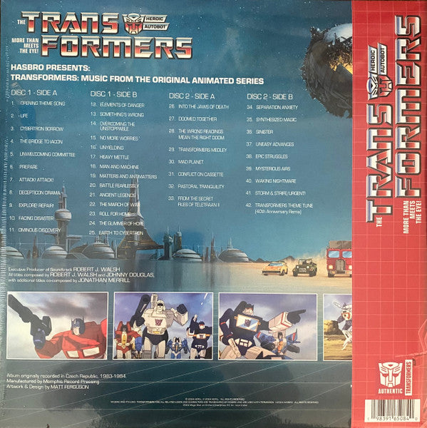 Robert J. Walsh, Johnny Douglas, Jonathan Merrill : Transformers: Music From The Original Animated Series (12", Met + 12", Met + Album, Ltd, RM, 40t)