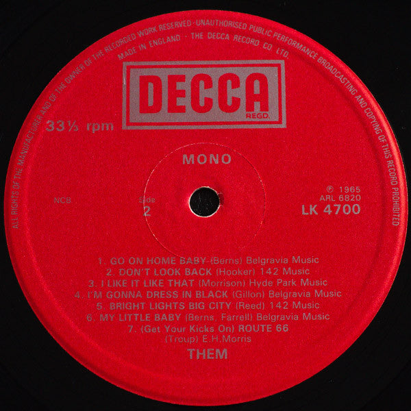 Them (3) : The ‟Angry” Young Them ! (LP, Album, Mono, RE)