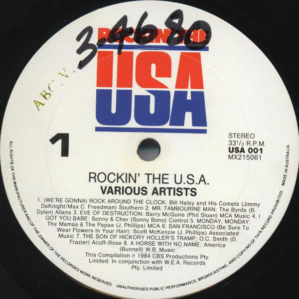 Various : Rockin' The USA (2xLP, Comp)