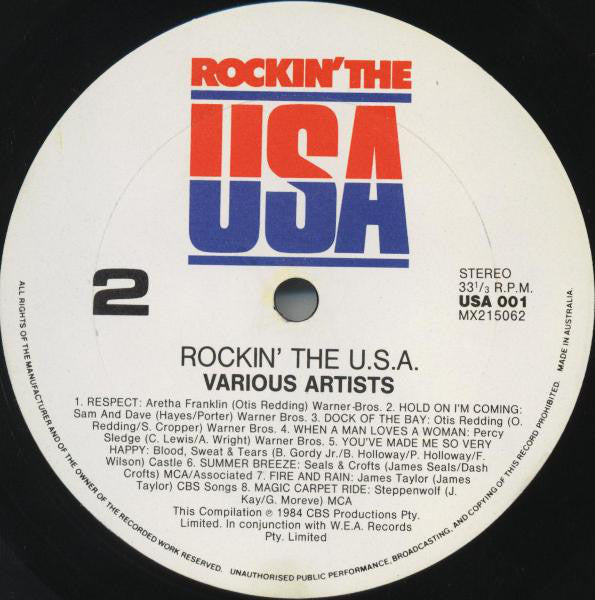 Various : Rockin' The USA (2xLP, Comp)