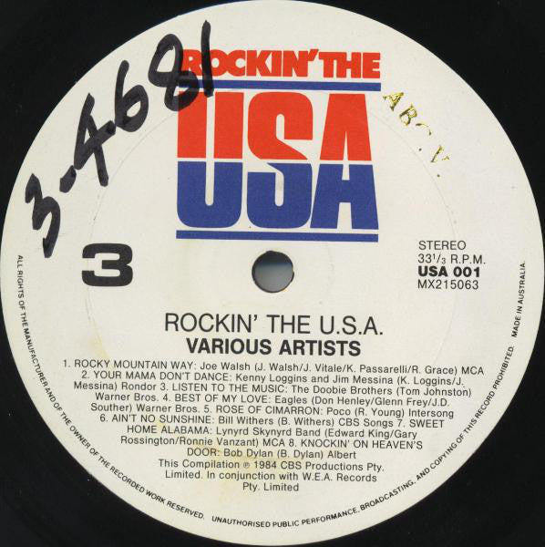Various : Rockin' The USA (2xLP, Comp)