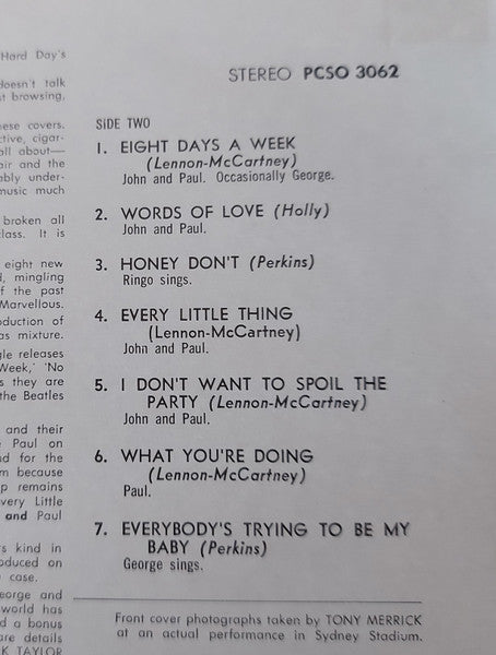 The Beatles : Beatles For Sale (LP, Album, Gat)