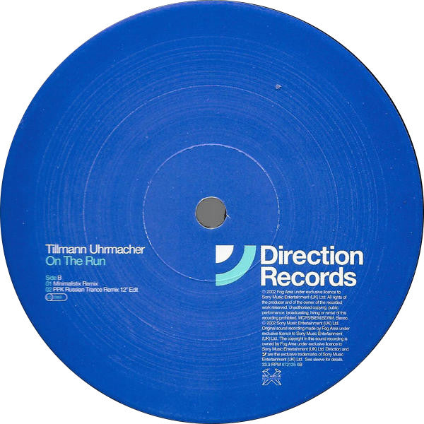 Tillmann Uhrmacher : On The Run (12")