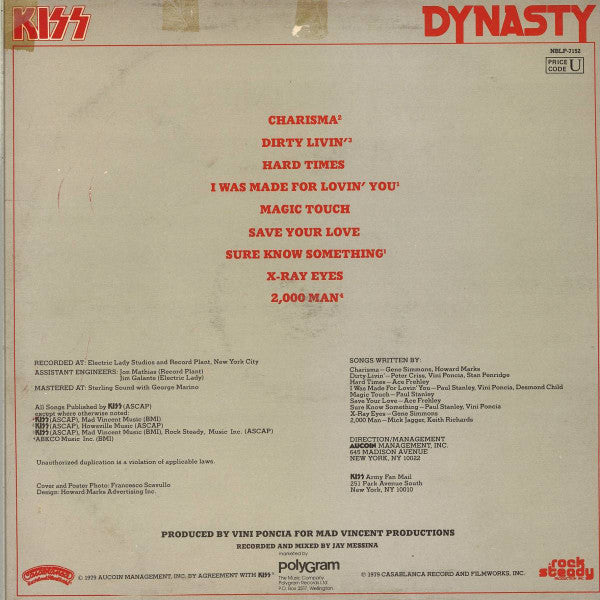 Kiss : Dynasty (LP, Album)