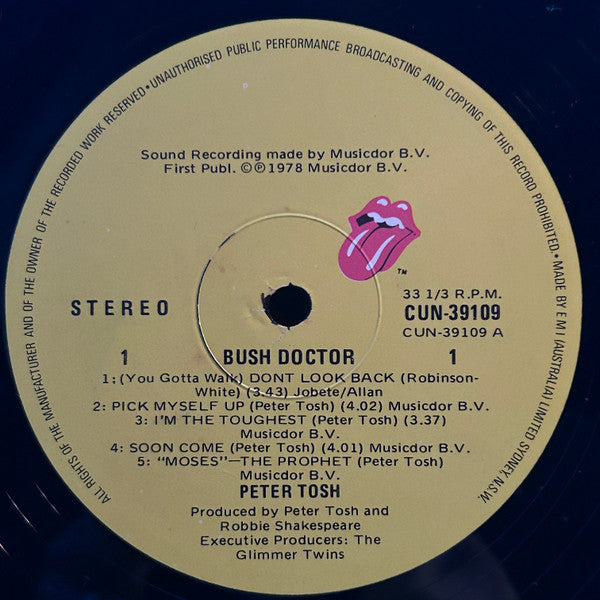Peter Tosh : Bush Doctor (LP, Album)