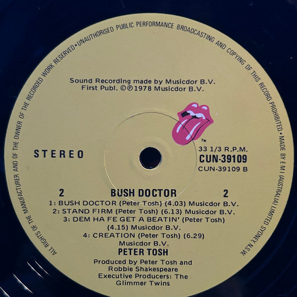 Peter Tosh : Bush Doctor (LP, Album)