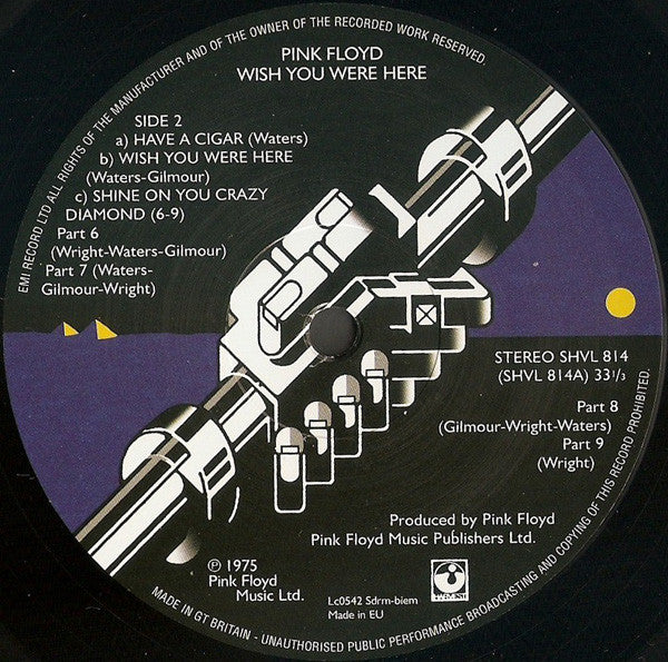 Pink Floyd : Wish You Were Here (LP, Album, RE, RM, 180)