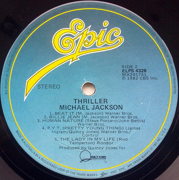 Michael Jackson : Thriller (LP, Album, Gat)