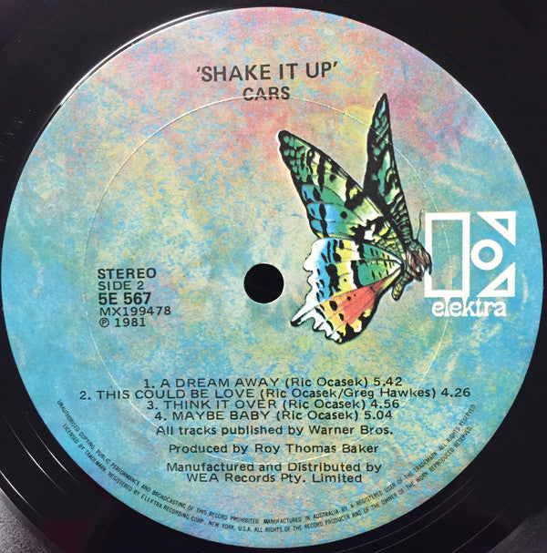 The Cars : Shake It Up (LP, Album)