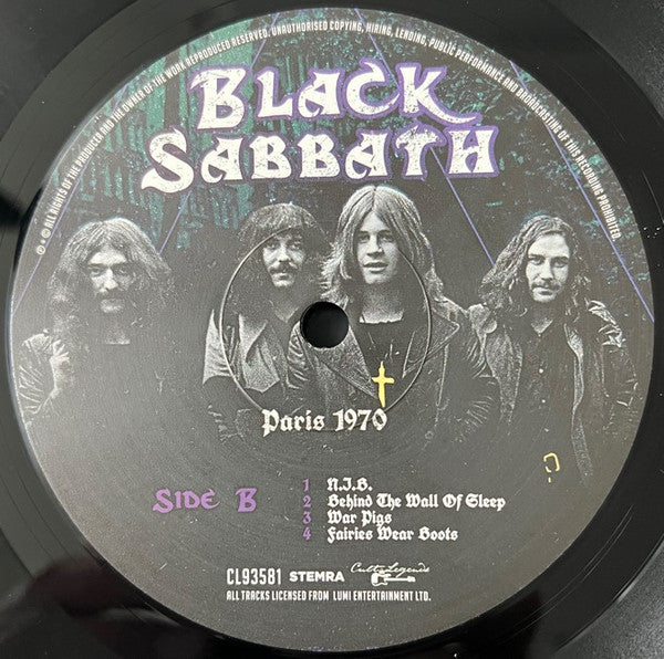Black Sabbath : Paris 1970 (LP, Album, Unofficial)