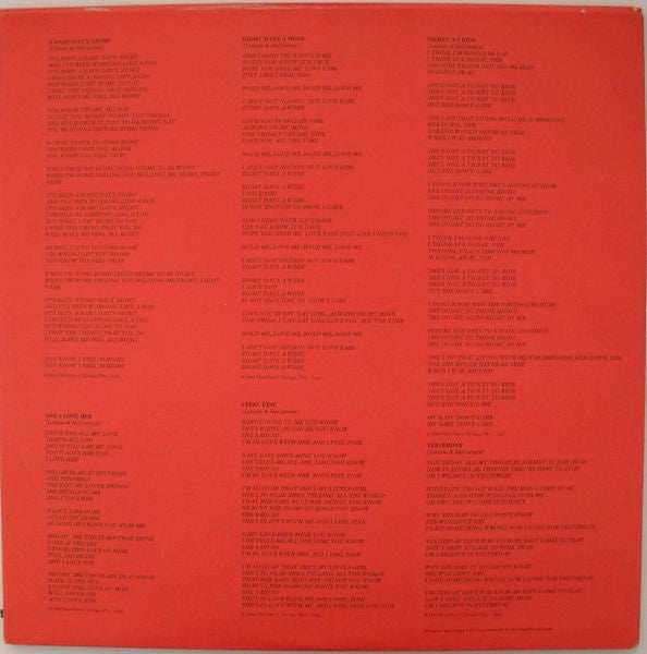 The Beatles : 1962-1966 (2xLP, Comp)