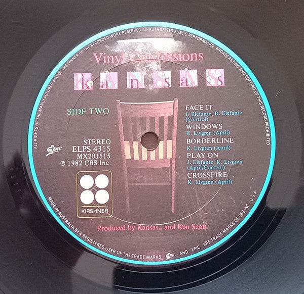 Kansas (2) : Vinyl Confessions (LP, Album)