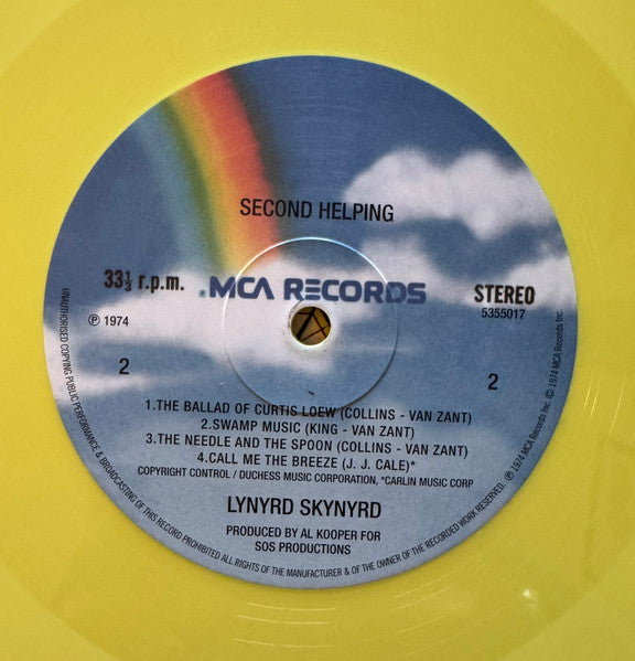 Lynyrd Skynyrd : Second Helping (LP, Album, Ltd, Yel)