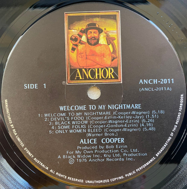 Alice Cooper (2) : Welcome To My Nightmare (LP, Album, RE, Bla)