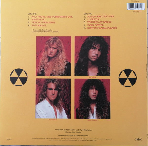 Megadeth : Rust In Peace (LP, Album, RE, 180)