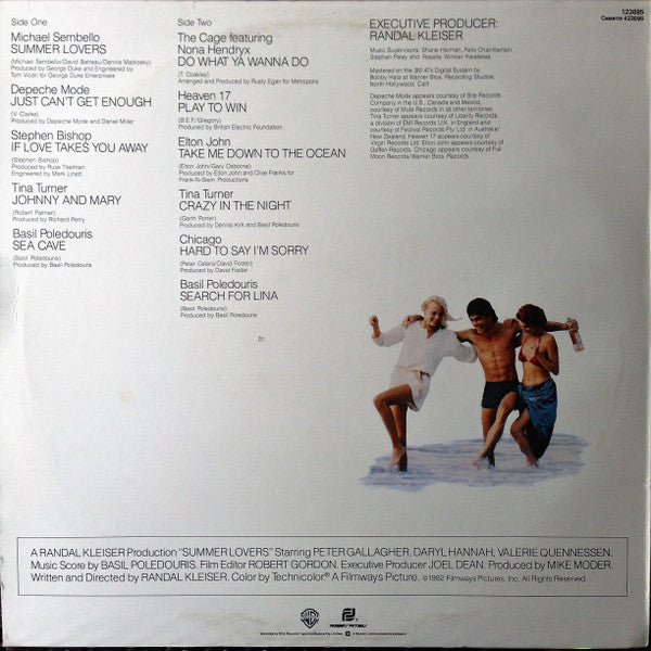Various : Summer Lovers (Original Sound Track From The Filmways Motion Picture) (LP, Album, Comp)